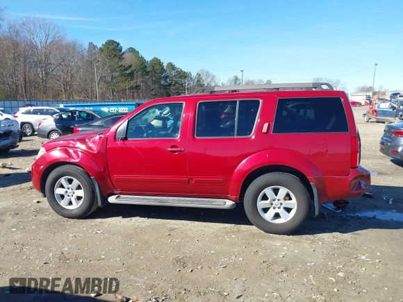 2008 Nissan Pathfinder S with VIN 5N1AR18U98C643086, listed as a IAAI auction lot 41282206 with 134,388 mi miles. Bid and sale history available at carsss.com. Image 15.