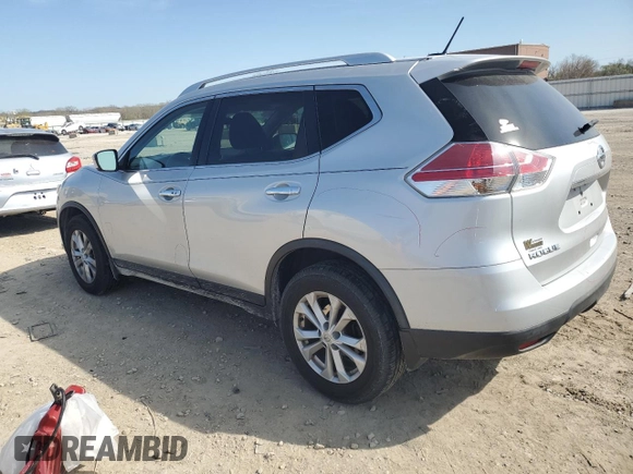 2016 Nissan Rogue SV with VIN KNMAT2MV2GP678098, listed as a Copart auction lot 52334775 with 114,663 mi miles and Salvage Title. Bid and sale history available at DreamBid. Image 2.