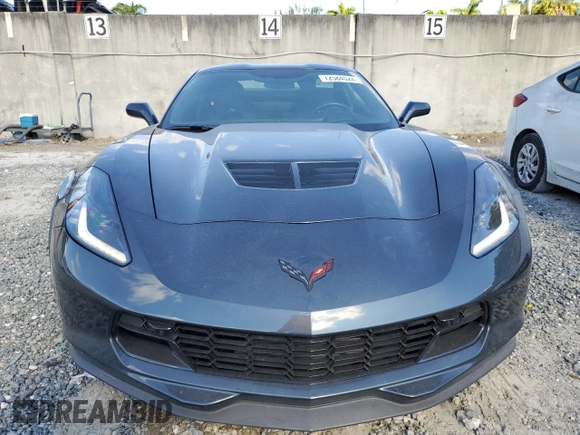 2019 Chevrolet Corvette Z06 2LZ with VIN 1G1YR2D62K5603808, listed as a Copart auction lot 72584024 with 20,285 mi miles and Salvage Title. Bid and sale history available at carsss.com. Image 5.