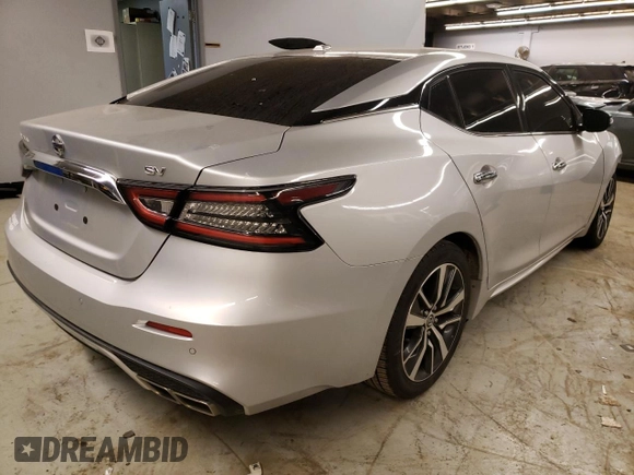 2020 Nissan Maxima SV with VIN 1N4AA6CV4LC363387, listed as a Copart auction lot 69696672 with 72,438 mi miles and Salvage Title. Bid and sale history available at carsss.com. Image 3.