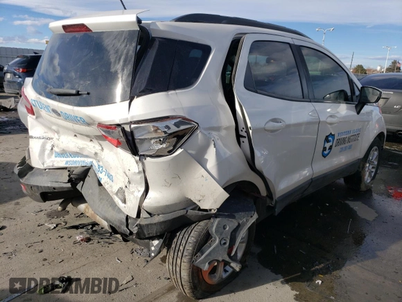 2020 Ford EcoSport SE with VIN MAJ6S3GL9LC322392, listed as a Copart auction lot 46105825 with 37,350 mi miles and Salvage Title. Bid and sale history available at DreamBid. Image 3.