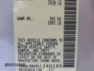 2020 Nissan Altima S with VIN 1N4BL4BV4LC240189, listed as a Copart auction lot 45638985 with 97,799 mi miles and Salvage Title. Bid and sale history available at carsss.com. Image 15.