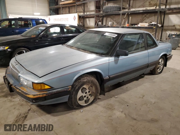 1989 Buick Regal with VIN 2G4WD14W0K1434117, listed as a Copart auction lot 81935534 with 75,747 mi miles and Clean Title. Bid and sale history available at DreamBid. Image 1.