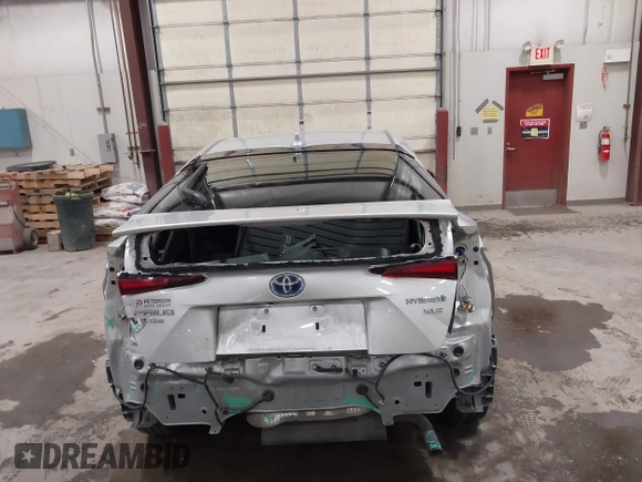 2020 Toyota Prius LE with VIN JTDL9RFU3L3019534, listed as a IAAI auction lot 41700624 with 47,923 mi miles and . Bid and sale history available at DreamBid. Image 16.