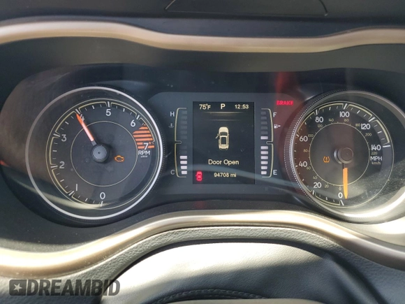 2016 Jeep Cherokee Altitude with VIN 1C4PJLAB2GW116661, listed as a Copart auction lot 53243165 with 94,708 mi miles and Salvage title. Bid and sale history available at DreamBid. Image 9.