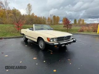 1981 Mercedes-Benz 380 with VIN WDBBA45A3BB004449, listed as a Copart auction lot 84326604 with 125,534 mi miles and Clean Title. Bid and sale history available at carsss.com. Image 1.