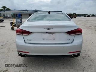 2017 Genesis G80 3.8L with VIN KMHGN4JE4HU195568, listed as a Copart auction lot 73215344 with 46,976 mi miles and Non Repairable. Bid and sale history available at carsss.com. Image 6.