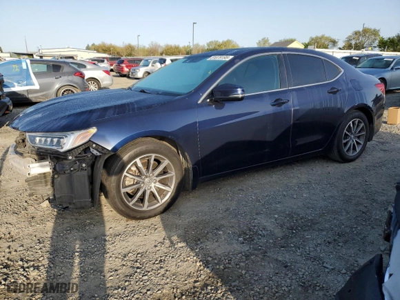 2020 Acura TLX w/Technology Pkg with VIN 19UUB1F55LA009281, listed as a Copart auction lot 51079195 with 96,525 mi miles and Salvage Title. Bid and sale history available at carsss.com. Image 1.