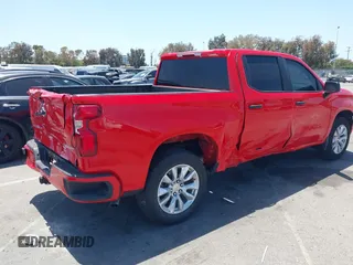 2025 Chevrolet Silverado 1500 Custom with VIN 1GCPABEK2SZ132029, listed as a IAAI auction lot 42279571 with 2,458 mi miles and . Bid and sale history available at DreamBid. Image 4.