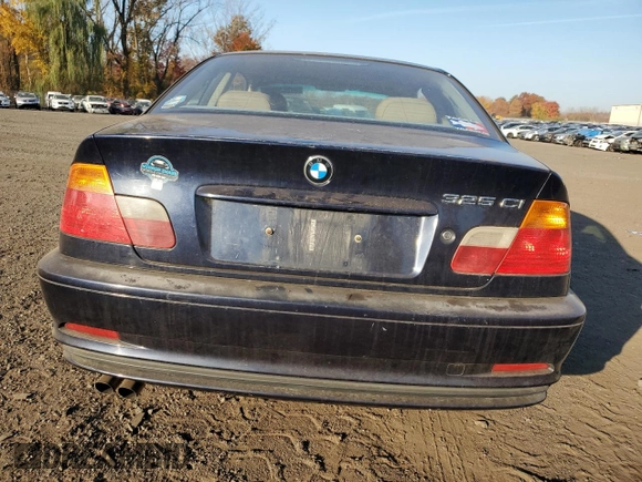 2003 BMW 3 Series 325Ci with VIN WBABN33433PC99425, listed as a Copart auction lot 76790314 with 0 mi miles and Salvage Title. Bid and sale history available at carsss.com. Image 6.