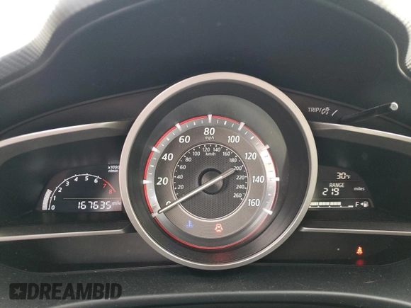2014 Mazda 3 i Grand Touring with VIN JM1BM1M7XE1111263, listed as a Copart auction lot 80143334 with 167,635 mi miles and Salvage Title. Bid and sale history available at DreamBid. Image 9.