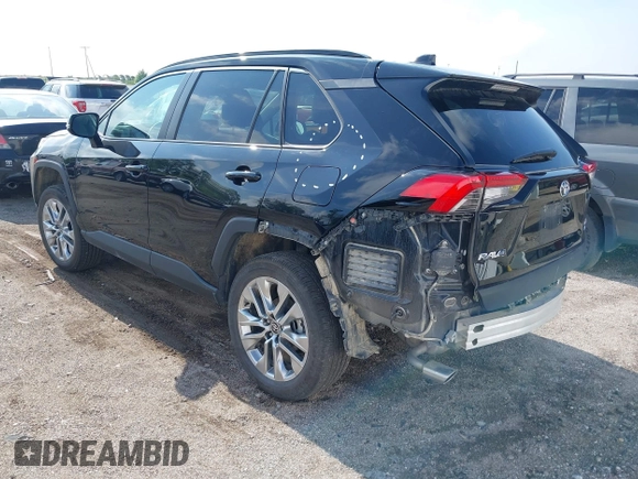 2025 Toyota RAV4 XLE Premium with VIN 2T3A1RFV1SW517279, listed as a IAAI auction lot 42363491 with 8,848 mi miles and . Bid and sale history available at DreamBid. Image 3.