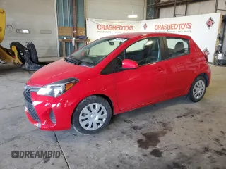 2015 Toyota Yaris L with VIN VNKKTUD35FA052164, listed as a Copart auction lot 48250045 with 104,203 mi miles and Salvage Title. Bid and sale history available at carsss.com. Image 1.