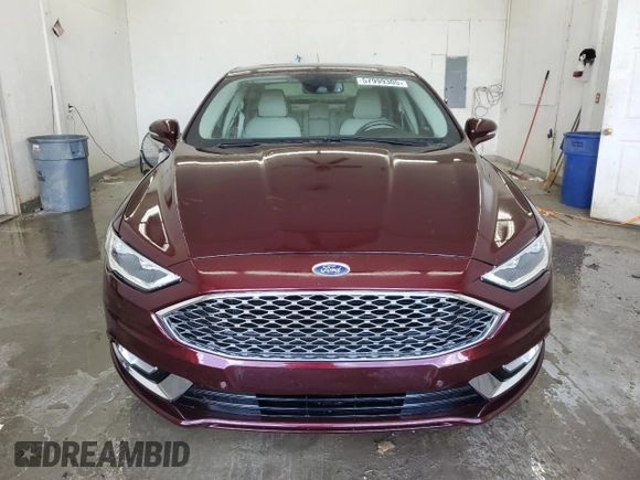 2017 Ford Fusion Titanium with VIN 3FA6P0K9XHR174578, listed as a Copart auction lot 57999305 with 77,657 mi miles and Salvage title. Bid and sale history available at DreamBid. Image 5.