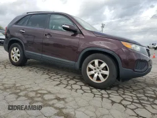 2012 Kia Sorento LX with VIN 5XYKT4A25CG242708, listed as a Copart auction lot 51382155 with 156,175 mi miles and Salvage Title. Bid and sale history available at carsss.com. Image 4.