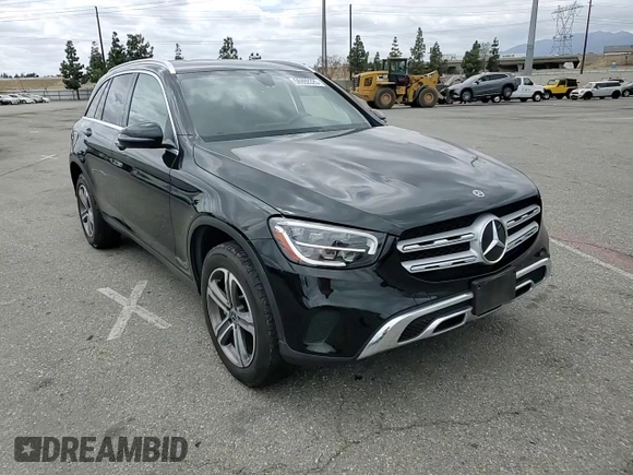2020 Mercedes-Benz GLC 300 with VIN W1N0G8DBXLF771971, listed as a Copart auction lot 56992325 with 77,251 mi miles and Salvage title. Bid and sale history available at DreamBid. Image 14.