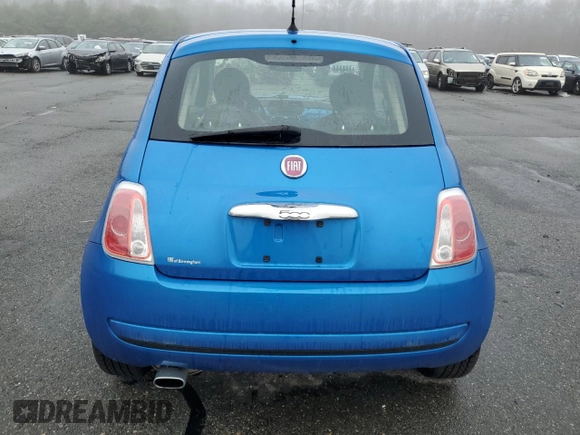 2015 FIAT 500 Pop with VIN 3C3CFFAR2FT613524, listed as a Copart auction lot 49946945 with 144,570 mi miles and Salvage Title. Bid and sale history available at carsss.com. Image 6.