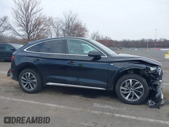 2023 Audi Q5 Sportback S line Premium with VIN WA14AAFY2P2106007, listed as a IAAI auction lot 41909173 with 33,098 mi miles and . Bid and sale history available at DreamBid. Image 13.