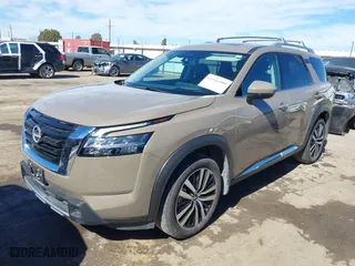 2024 Nissan Pathfinder Platinum with VIN 5N1DR3DG8RC218498, listed as a IAAI auction lot 41646908 with 7,361 mi miles. Bid and sale history available at carsss.com. Image 18.