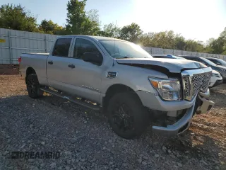 2017 Nissan Titan XD S with VIN 1N6BA1F32HN554424, listed as a Copart auction lot 74608574 with 82,563 mi miles and Salvage Title. Bid and sale history available at carsss.com. Image 4.