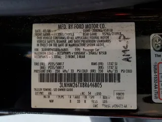 2008 Lincoln MKZ z VIN 3LNHM26TX8R646805, wystawiony jako Copart lot #57482325 z przebiegiem 124 200 mil mil oraz Szkoda całkowita • Salvage title. Historia ofert i sprzedaży dostępna na DreamBid. Obrazek 12.