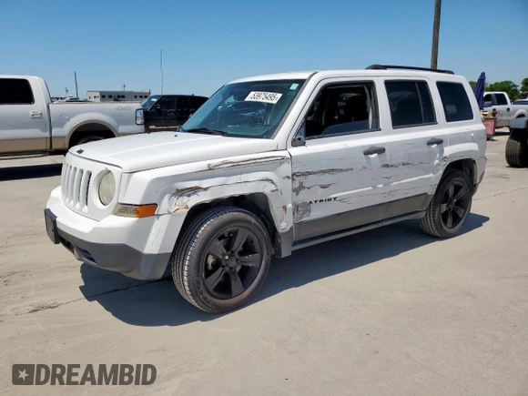 2015 Jeep Patriot Altitude Edition with VIN 1C4NJPBA3FD170968, listed as a Copart auction lot 53975495 with 72,008 mi miles and Salvage Title. Bid and sale history available at carsss.com. Image 1.