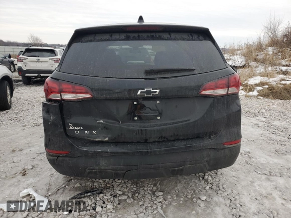 2024 Chevrolet Equinox LS with VIN 3GNAXHEG0RL273340, listed as a Copart auction lot 44200565 with 8,827 mi miles and Non Repairable. Bid and sale history available at DreamBid. Image 6.