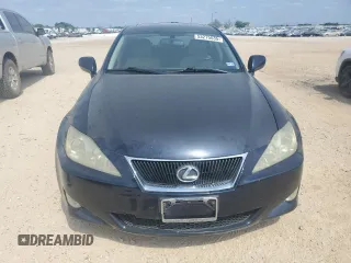 2008 Lexus IS with VIN JTHBK262885082029, listed as a Copart auction lot 53275535 with 237,252 mi miles and Salvage Title. Bid and sale history available at carsss.com. Image 5.