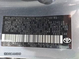 2024 Toyota Corolla LE с VIN 5YFB4MDE4RP181701, выставлен на аукционе IAAI как лот 42514435 с пробегом 29 404 миль миль и . История ставок и продаж доступна на DreamBid. Изображение 9.
