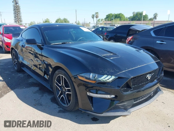 2019 Ford Mustang GT with VIN 1FA6P8CF5K5181483, listed as a IAAI auction lot 42012641 with 23,317 mi miles. Bid and sale history available at carsss.com. Image 1.