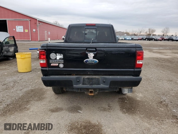 2009 Ford Ranger XLT with VIN 1FTYR44E29PA00298, listed as a Copart auction lot 77424074 with 186,750 mi miles and Clean title. Bid and sale history available at DreamBid. Image 6.