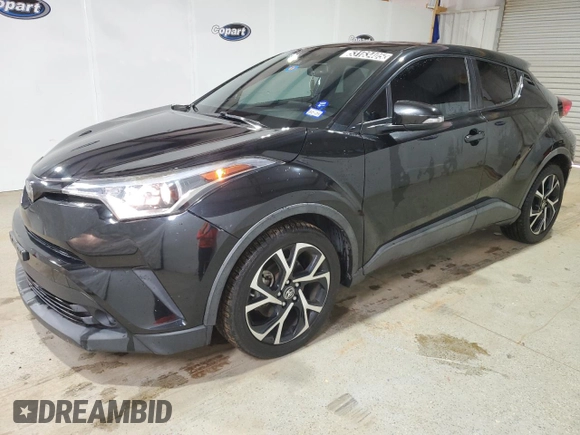 2018 Toyota C-HR XLE with VIN NMTKHMBXXJR027741, listed as a Copart auction lot 53163405 with 75,686 mi miles and Clean Title. Bid and sale history available at carsss.com. Image 1.