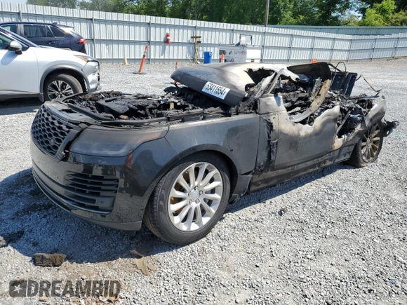 2021 Land Rover Range Rover with VIN SALGR2SU1MA422920, listed as a Copart auction lot 53411554 with Not provided miles and Salvage title. Bid and sale history available at DreamBid. Image 1.