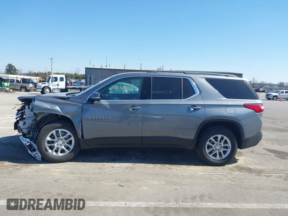 2021 Chevrolet Traverse LT Cloth with VIN 1GNEVGKW1MJ197818, listed as a IAAI auction lot 41781257 with 57,334 mi miles. Bid and sale history available at carsss.com. Image 15.