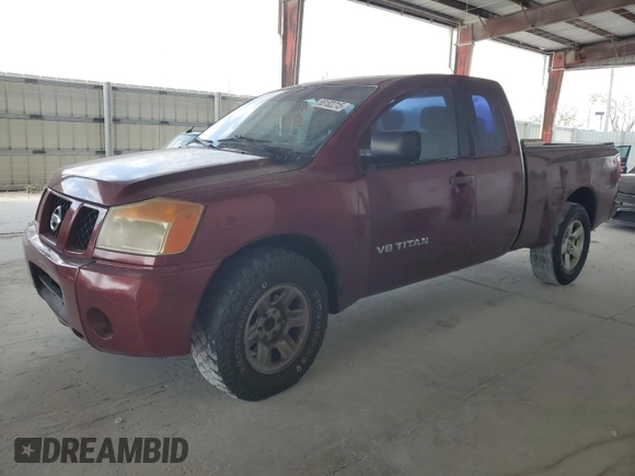 2005 Nissan Titan XE with VIN 1N6BA06A65N535167, listed as a Copart auction lot 55182215 with 173,338 mi miles and Clean Title. Bid and sale history available at carsss.com. Image 1.