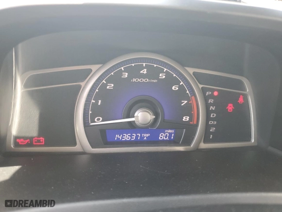 2009 Honda Civic Sdn GX with VIN 1HGFA46599L000366, listed as a Copart auction lot 51542655 with 143,637 mi miles and Salvage Title. Bid and sale history available at carsss.com. Image 9.