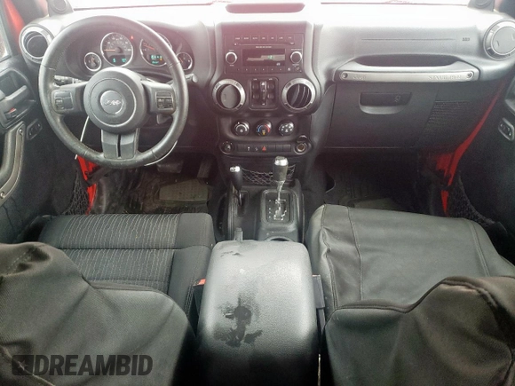 2012 Jeep Wrangler Unlimited Sport with VIN 1C4BJWDG9CL152362, listed as a Copart auction lot 55319935 with 84,641 mi miles and Salvage title. Bid and sale history available at DreamBid. Image 8.