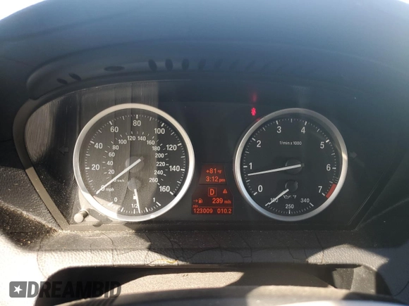 2008 BMW 6 Series 650i with VIN WBAEB53578CX61863, listed as a Copart auction lot 43656185 with 123,009 mi miles and Clean Title. Bid and sale history available at carsss.com. Image 9.