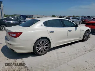 2019 Maserati Quattroporte S GranLusso z VIN ZAM56YPL0K1322908, wystawiony jako Copart lot #56584955 z przebiegiem 35 842 mil mil oraz Szkoda całkowita • Salvage title. Historia ofert i sprzedaży dostępna na DreamBid. Obrazek 3.