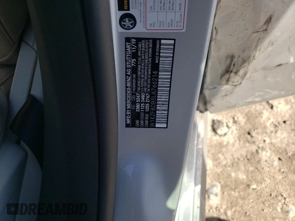 2020 Mercedes-Benz E 350 with VIN W1KZF8DB5LA766214, listed as a Copart auction lot 42601165 with Not Provided miles and Salvage Title. Bid and sale history available at DreamBid. Image 14.