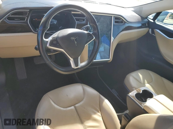 2014 Tesla Model S 60 with VIN 5YJSA1S17EFP47508, listed as a Copart auction lot 47589275 with 108,151 mi miles and Salvage Title. Bid and sale history available at DreamBid. Image 8.