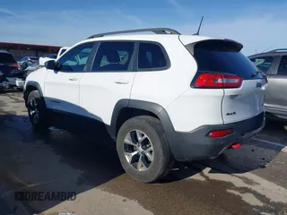 2018 Jeep Cherokee Trailhawk with VIN 1C4PJMBX7JD550173, listed as a IAAI auction lot 41094306 with 74,128 mi miles. Bid and sale history available at carsss.com. Image 3.