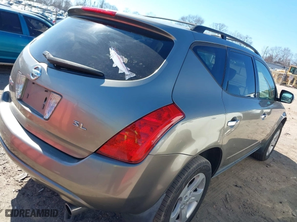 2004 Nissan Murano SL with VIN JN8AZ08T24W221583, listed as a IAAI auction lot 41693589 with 216,465 mi miles. Bid and sale history available at carsss.com. Image 4.