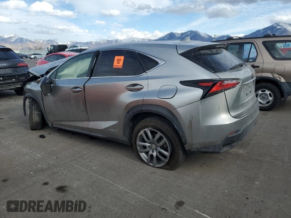 2015 Lexus NX 300h with VIN JTJBJRBZ4F2020395, listed as a Copart auction lot 43951295 with Not provided miles and Salvage title. Bid and sale history available at DreamBid. Image 2.