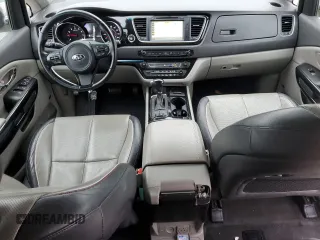 2016 Kia Sedona SX with VIN KNDMC5C12G6129925, listed as a Copart auction lot 86395504 with 195,000 mi miles and Salvage Title. Bid and sale history available at carsss.com. Image 8.