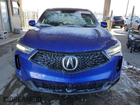 2023 Acura RDX w/A-Spec Package with VIN 5J8TC2H63PL001498, listed as a Copart auction lot 44694815 with 28,569 mi miles and Salvage title. Bid and sale history available at DreamBid. Image 5.