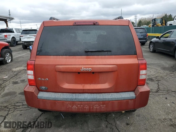 2008 Jeep Patriot Sport with VIN 1J8FF28W08D660744, listed as a Copart auction lot 51783135 with 196,158 mi miles and Salvage Title. Bid and sale history available at carsss.com. Image 6.