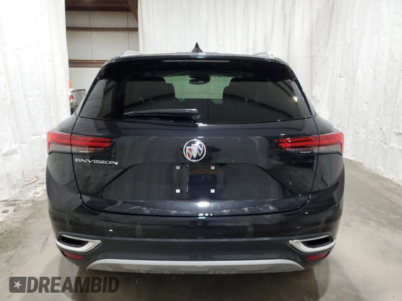 2023 Buick Envision Preferred with VIN LRBAZLR46PD076308, listed as a Copart auction lot 52106045 with 6,558 mi miles and Salvage Title. Bid and sale history available at carsss.com. Image 6.