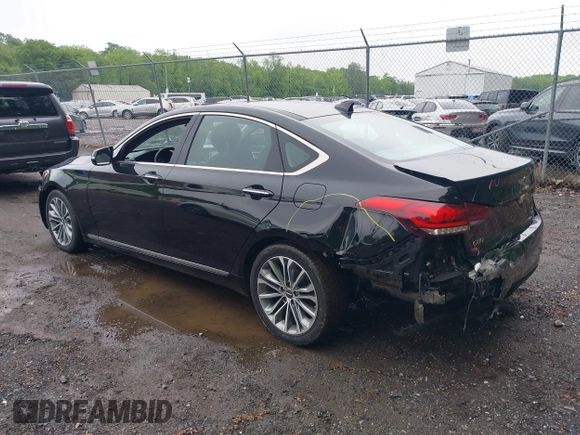 2017 Genesis G80 3.8L with VIN KMHGN4JE0HU171817, listed as a IAAI auction lot 42247623 with 93,048 mi miles and . Bid and sale history available at DreamBid. Image 3.