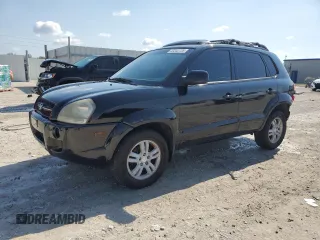 2007 Hyundai Tucson SE with VIN KM8JN12D07U623645, listed as a Copart auction lot 43242735 with 146,102 mi miles and Salvage Title. Bid and sale history available at carsss.com. Image 1.
